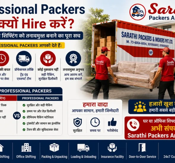 Professional Packers क्यों Hire करें घर या ऑफिस शिफ्टिंग को तनावमुक्त बनाने का पूरा सच