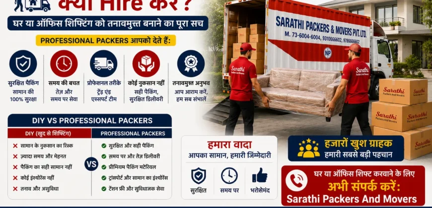 Professional Packers क्यों Hire करें घर या ऑफिस शिफ्टिंग को तनावमुक्त बनाने का पूरा सच