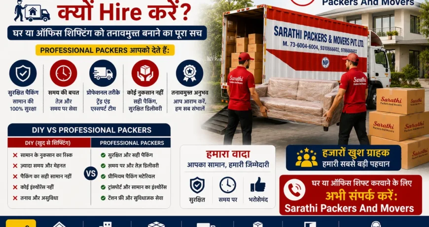 Professional Packers क्यों Hire करें घर या ऑफिस शिफ्टिंग को तनावमुक्त बनाने का पूरा सच